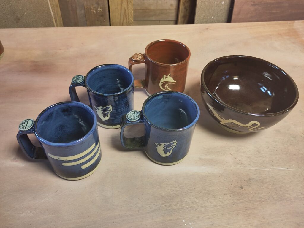 Mugs et bol avec dessin sur-mesure